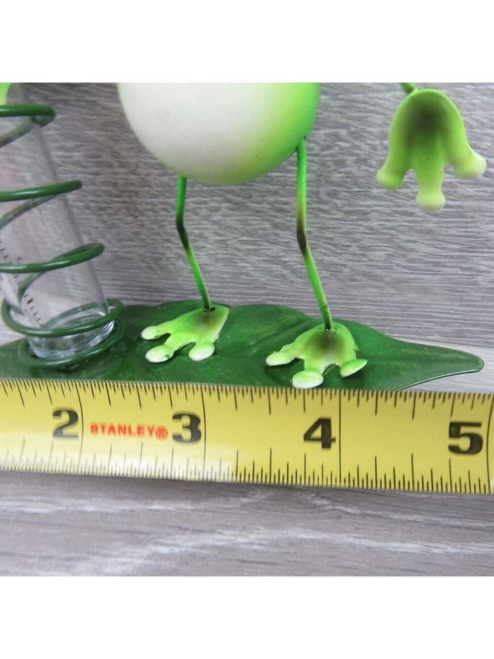 Rain Gauge Garden Metal Stake Frog Decorative Outdoor Yard Decor - Picture 8 of 11